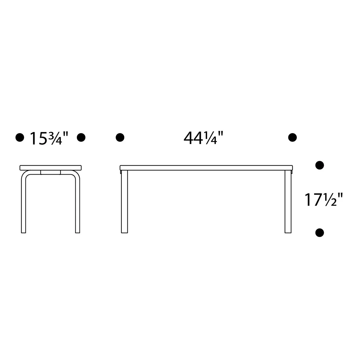 Artek Alvar Aalto Bench 153A - Image 3