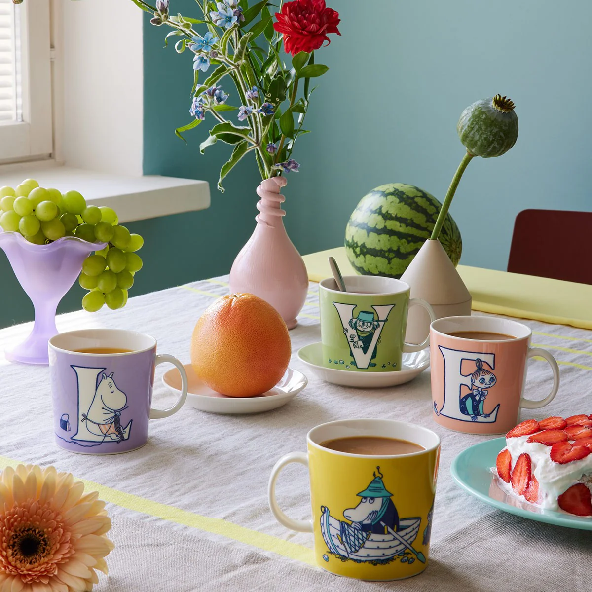 Arabia Moomin ABC Yellow Mug - O - Image 4