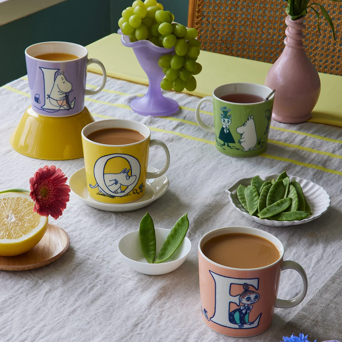 Arabia Moomin ABC Pink Mug - E - Image 4