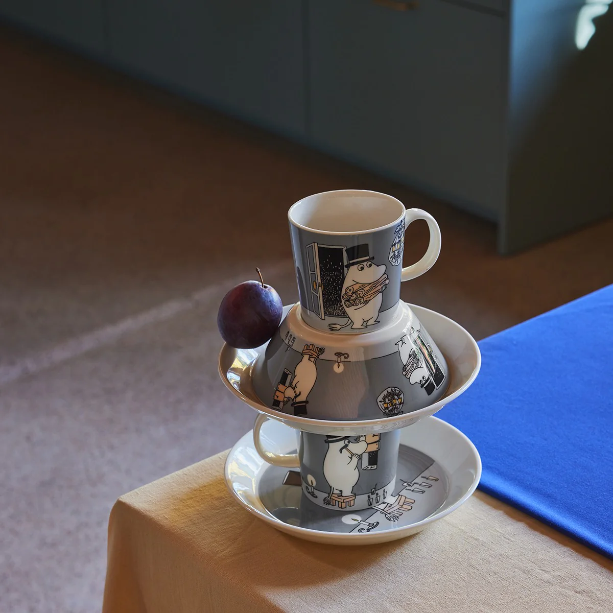 Arabia Moomin Moominpappa Grey Bowl - Image 4