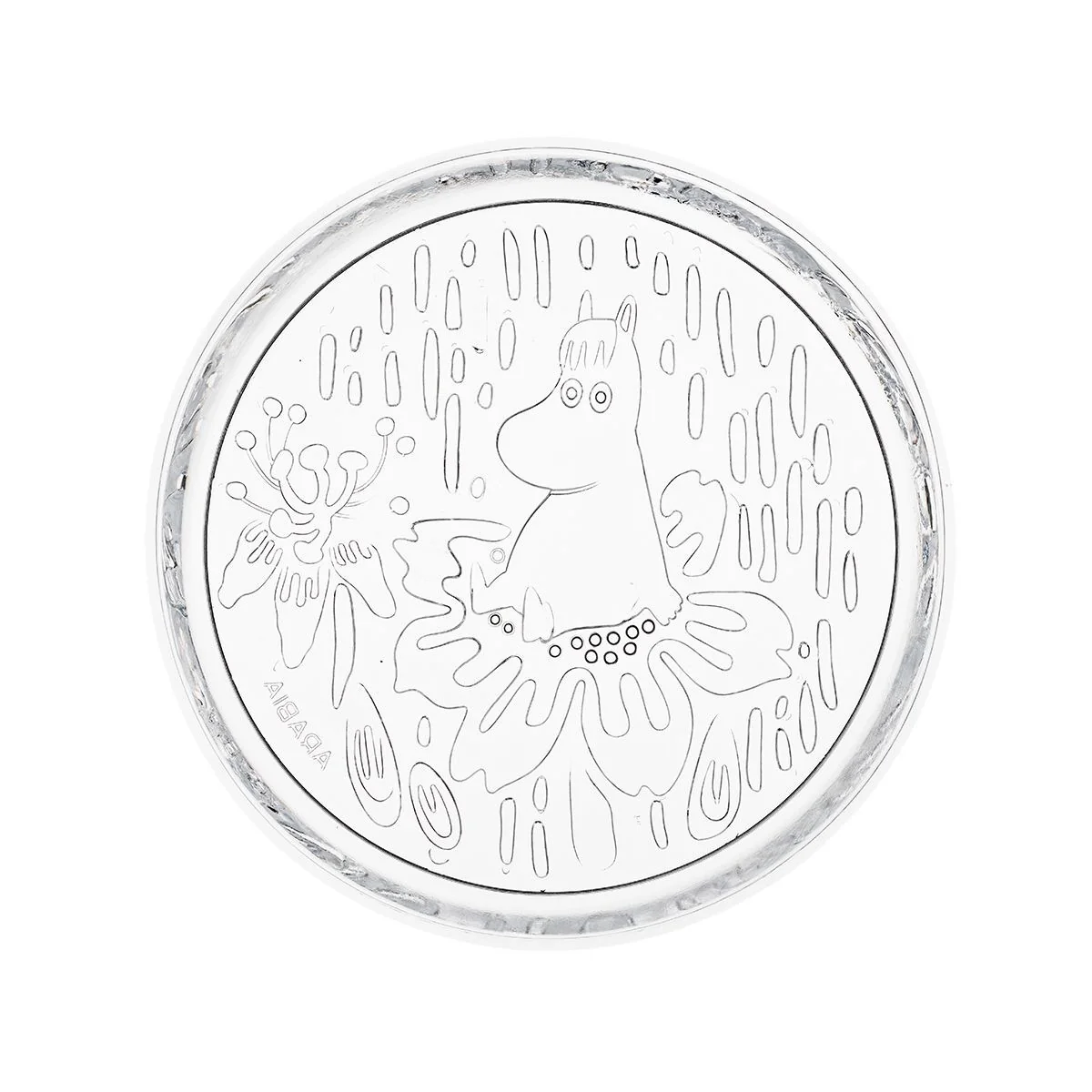 Arabia Moomin Mystical Forest Clear Glass Snack Plate