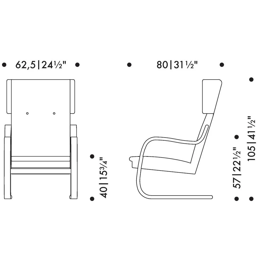 Artek Alvar Aalto Birch 401 Chair - Upholstered - Image 3