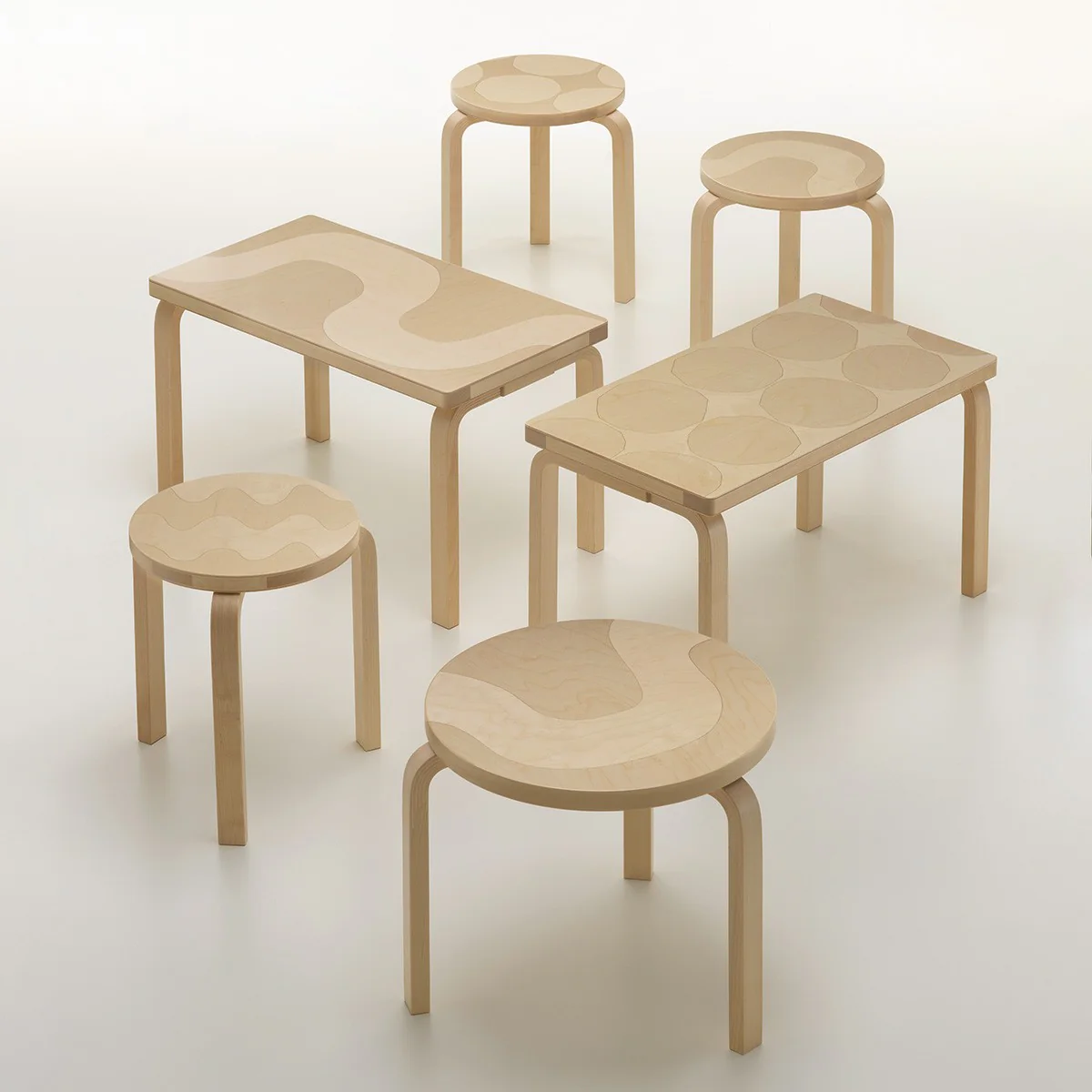 Artek + Marimekko Alvar Aalto Stool 60 Kivet - 90th Anniversary Edition - Image 7
