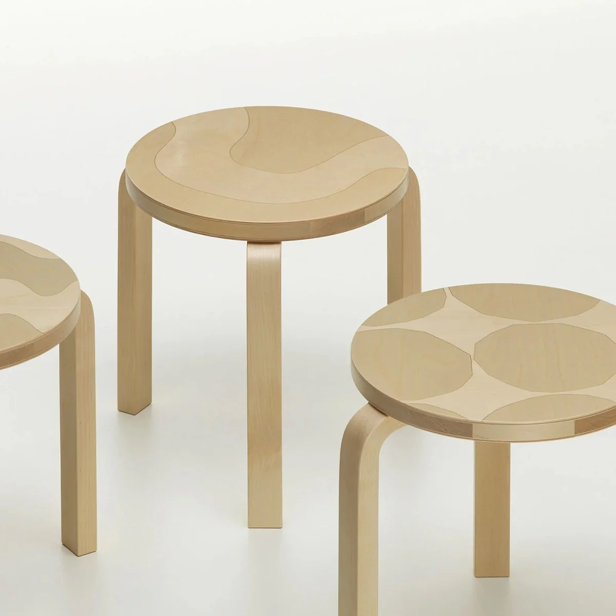 Artek + Marimekko Alvar Aalto Stool 60 Seireeni - 90th Anniversary Edition - Image 7