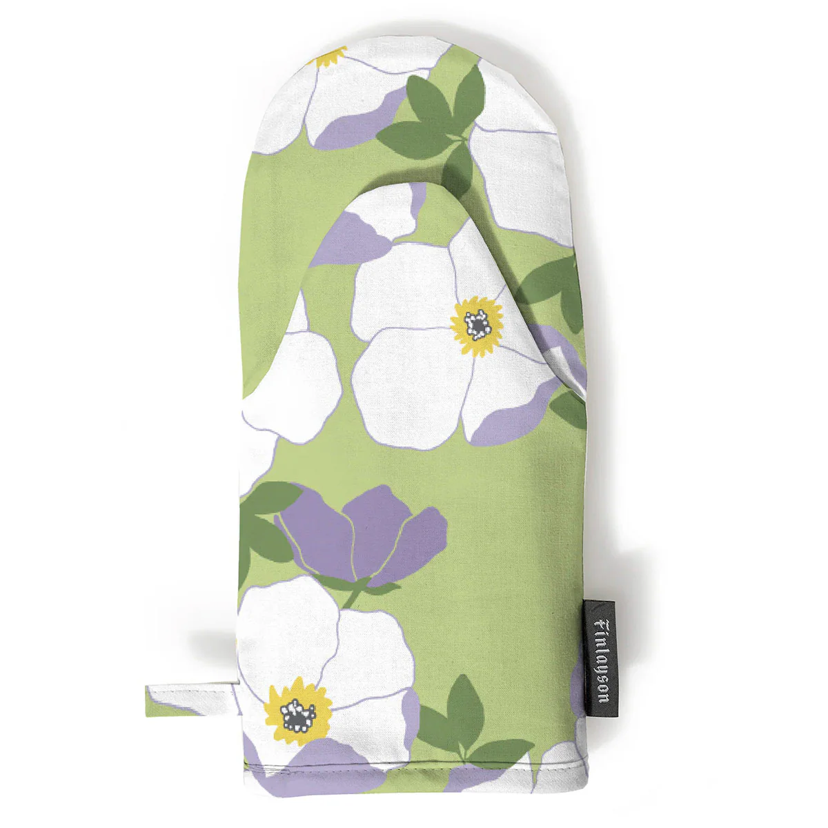 Finlayson Ruusa Light Green / White / Lilac Oven Mitt