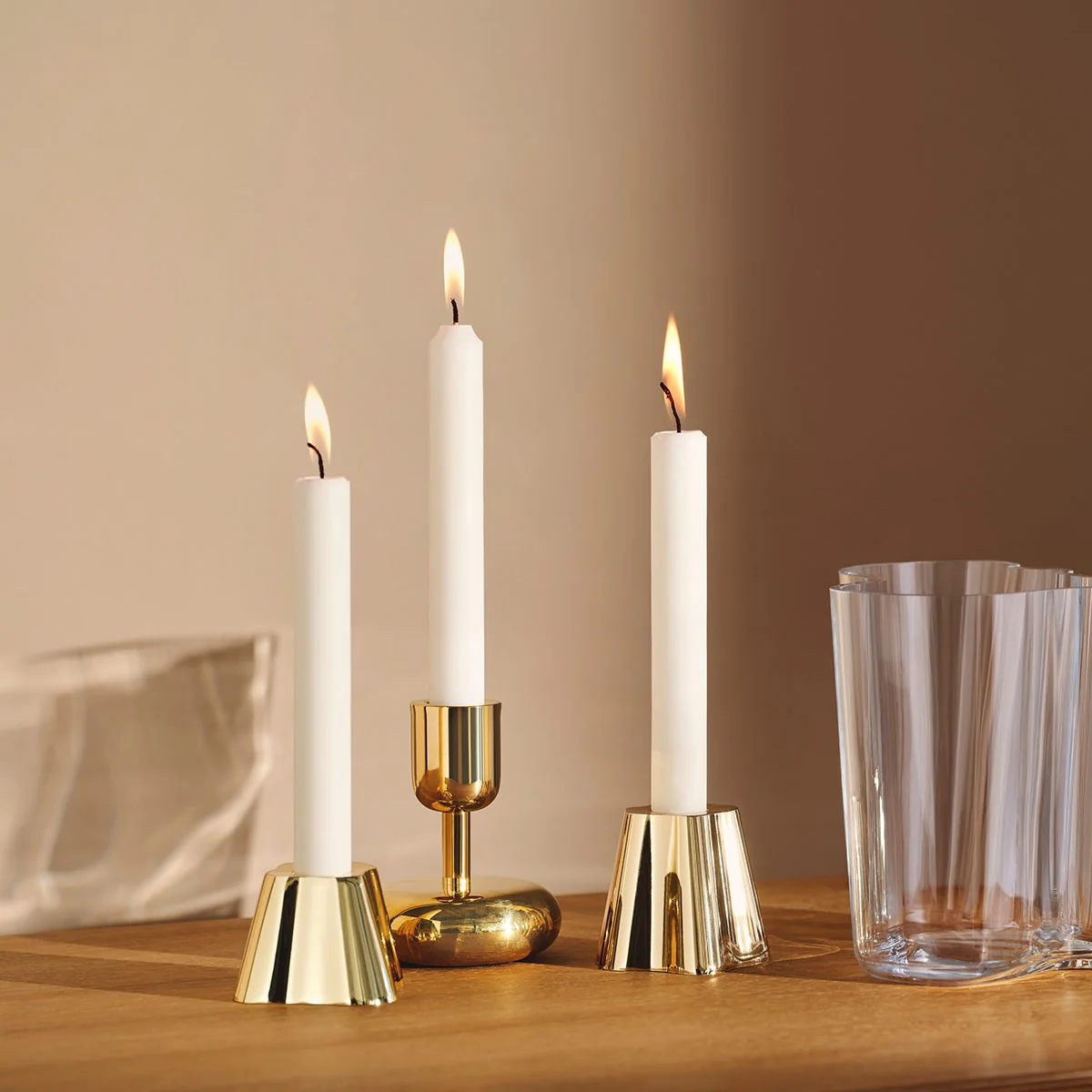 iittala Aalto Brass Candle Holder - 2" - Image 3