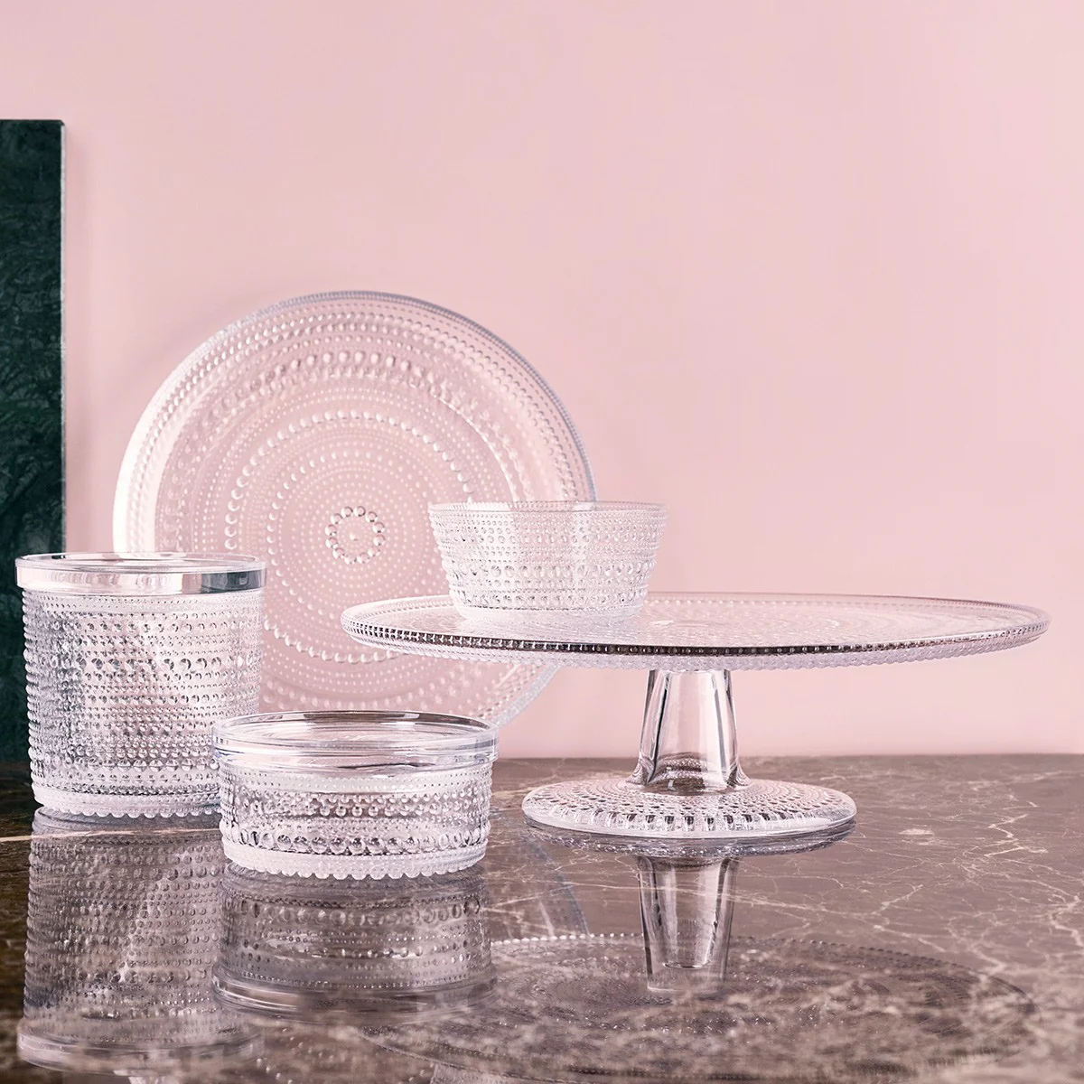 iittala Kastehelmi Clear Large Cake Stand - Image 4
