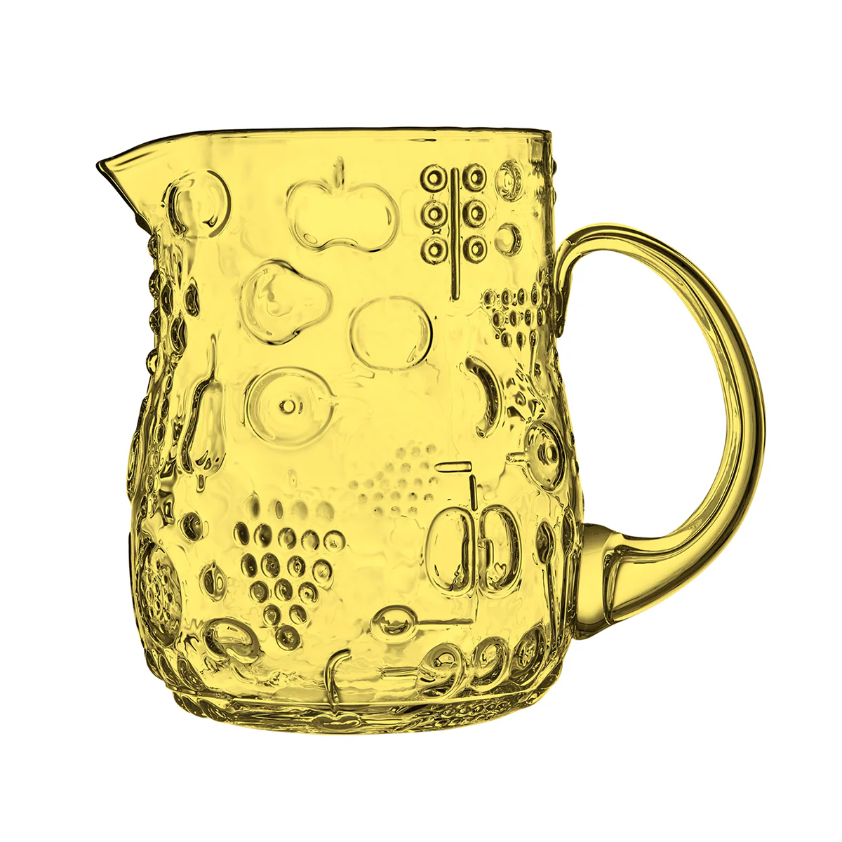 iittala Frutta Lemon Yellow Glass Pitcher