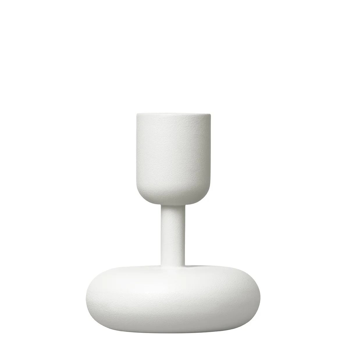 iittala Nappula White Short Candle Holder