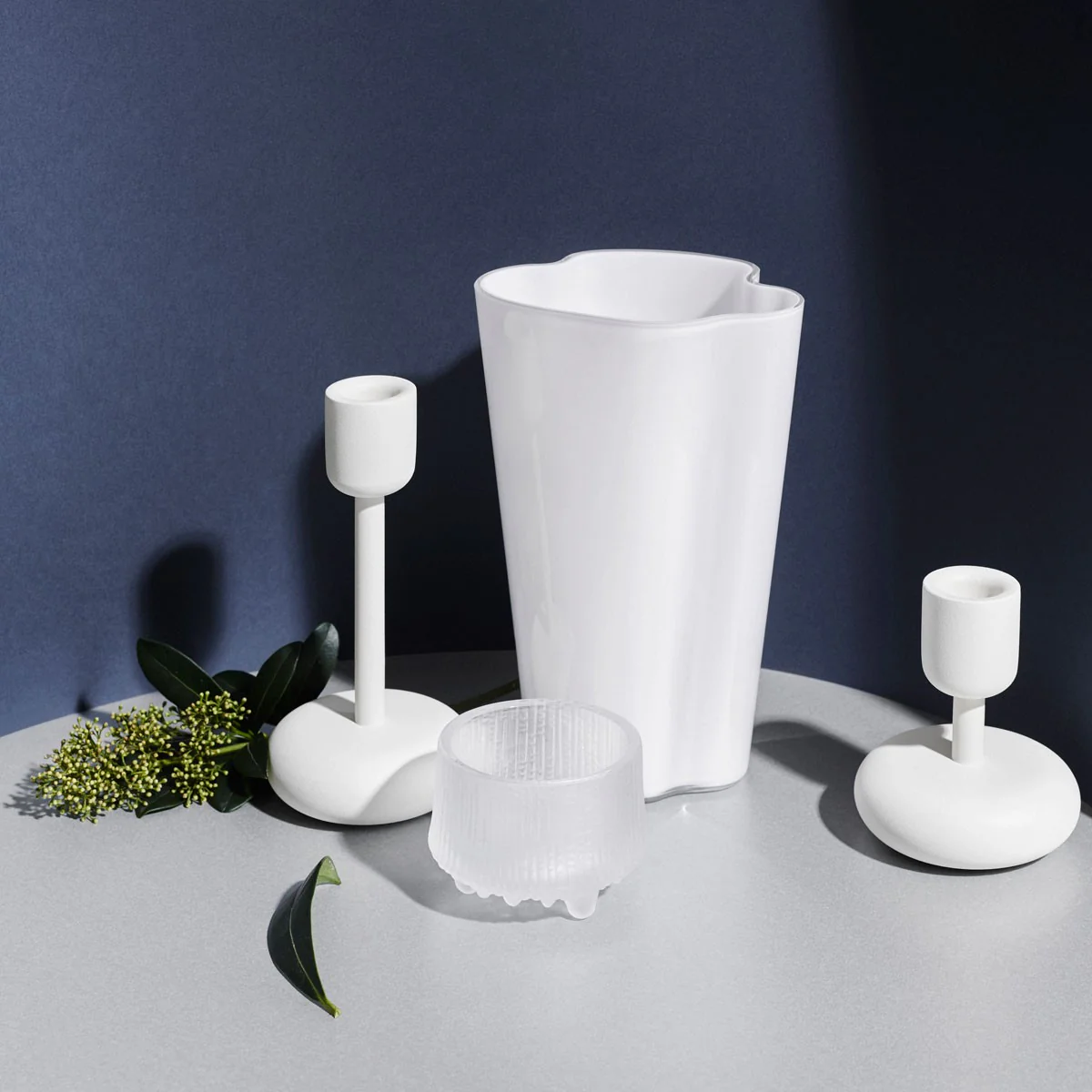 iittala Nappula White Short Candle Holder - Image 5