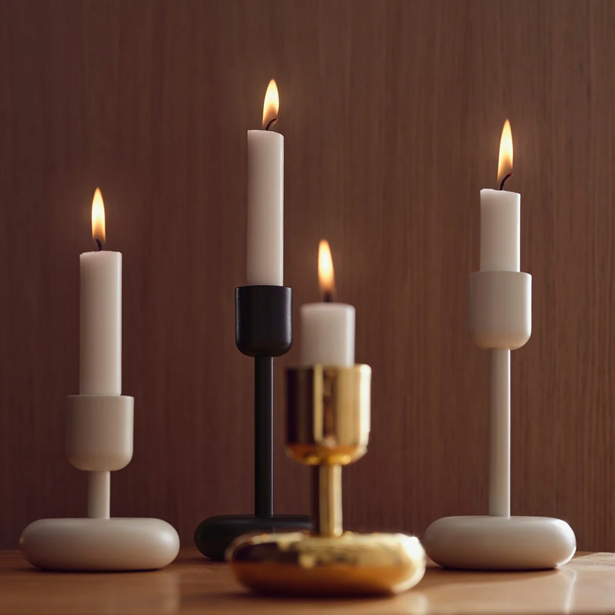 iittala Nappula White Tall Candle Holder - Image 5