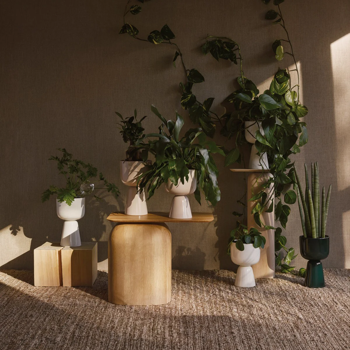 iittala Nappula White Short Plant Pot - Image 3