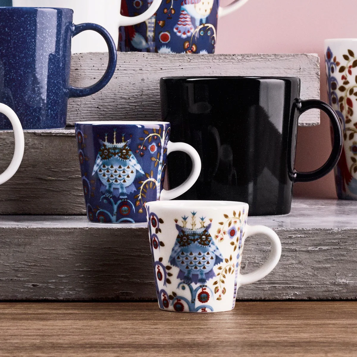 iittala Taika White / Blue Espresso Cup - 3 oz - Image 2