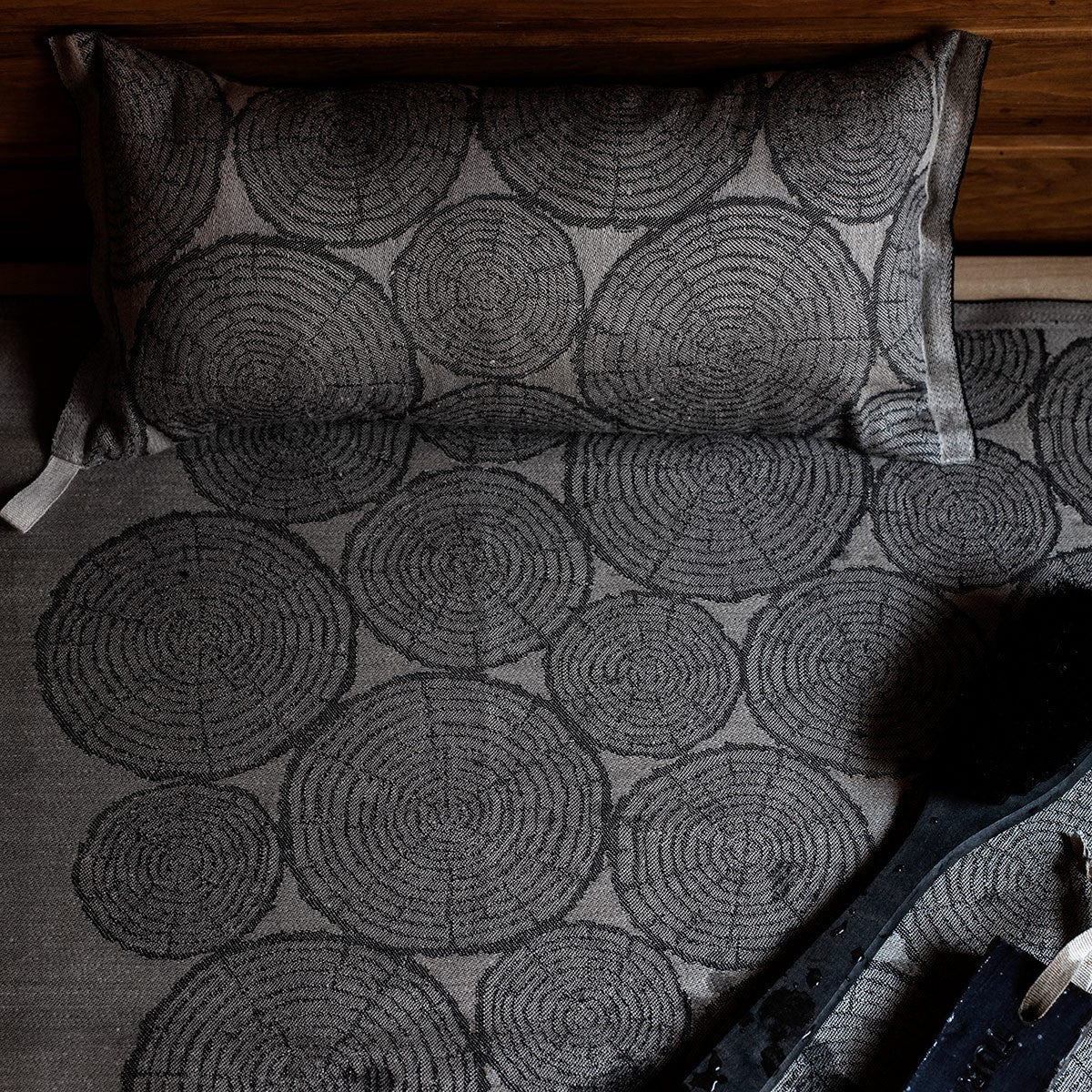 Lapuan Kankurit Motti Taupe / Black Sauna Seat Cover - Image 2