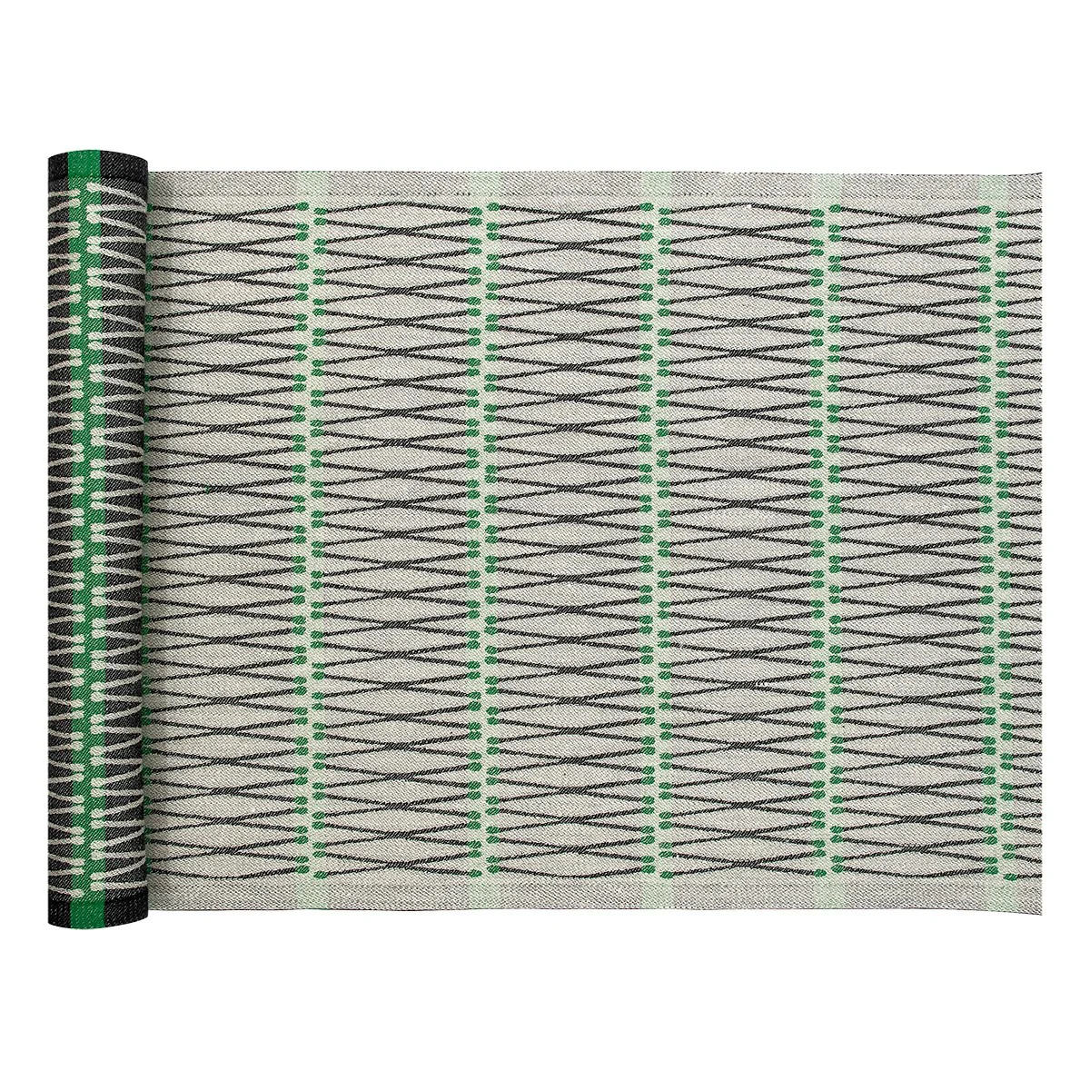 Lapuan Kankurit Tulitikku Taupe / Black / Green Sauna Bench Cover