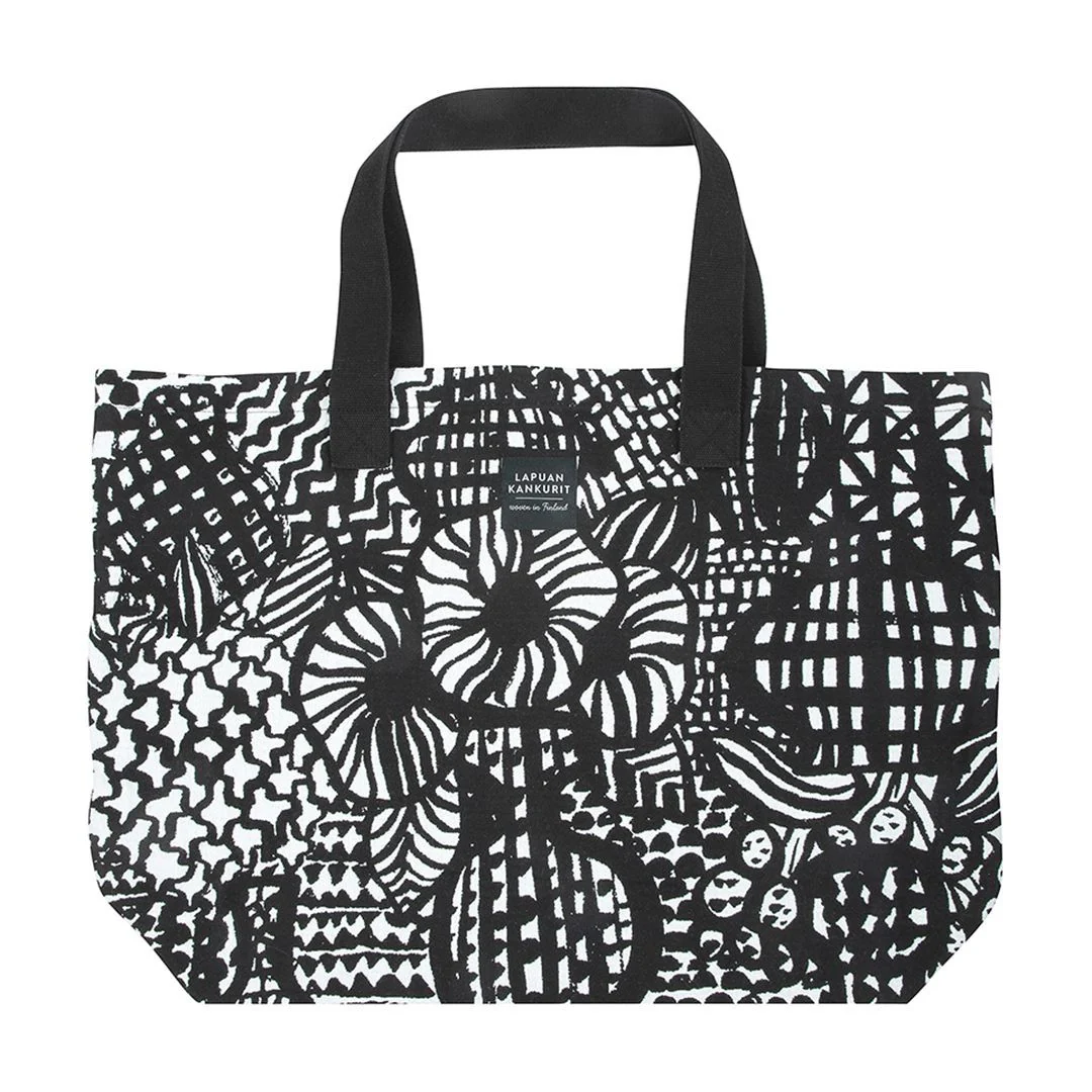 Lapuan Kankurit Veranta Black / White Large Tote Bag
