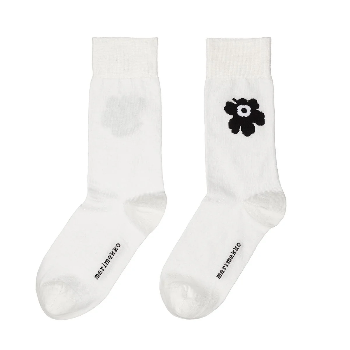 Marimekko Kasvaa Unikko Black / White Socks
