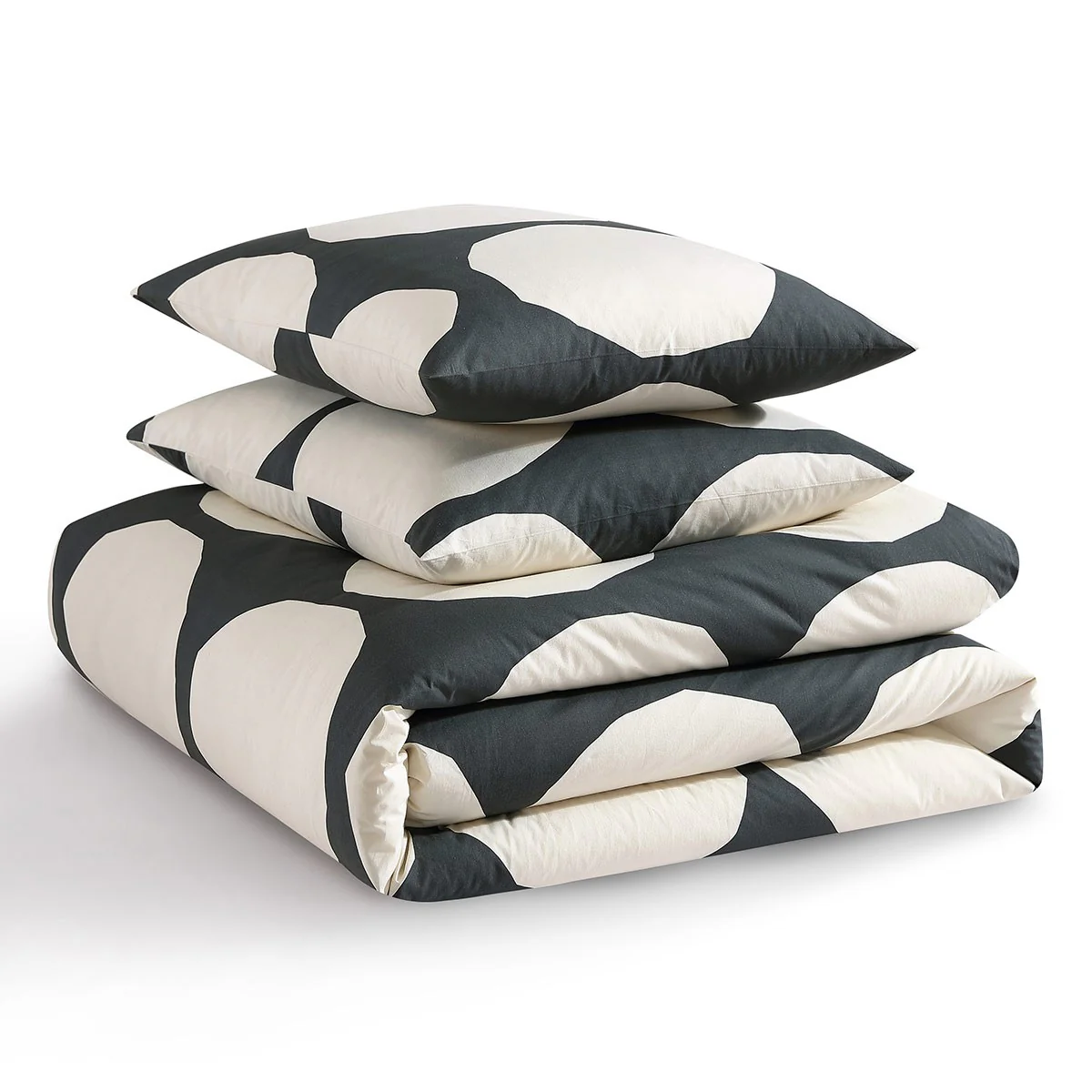 Marimekko Kivet Charcoal / Off White King Duvet Cover Set - Image 5