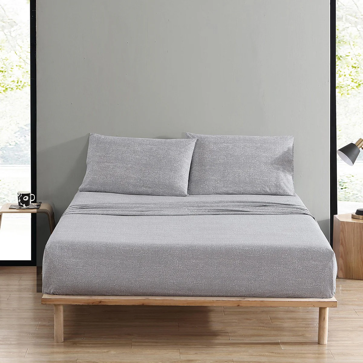 Marimekko Orkanen Grey / White Queen Sheet Set - Image 3