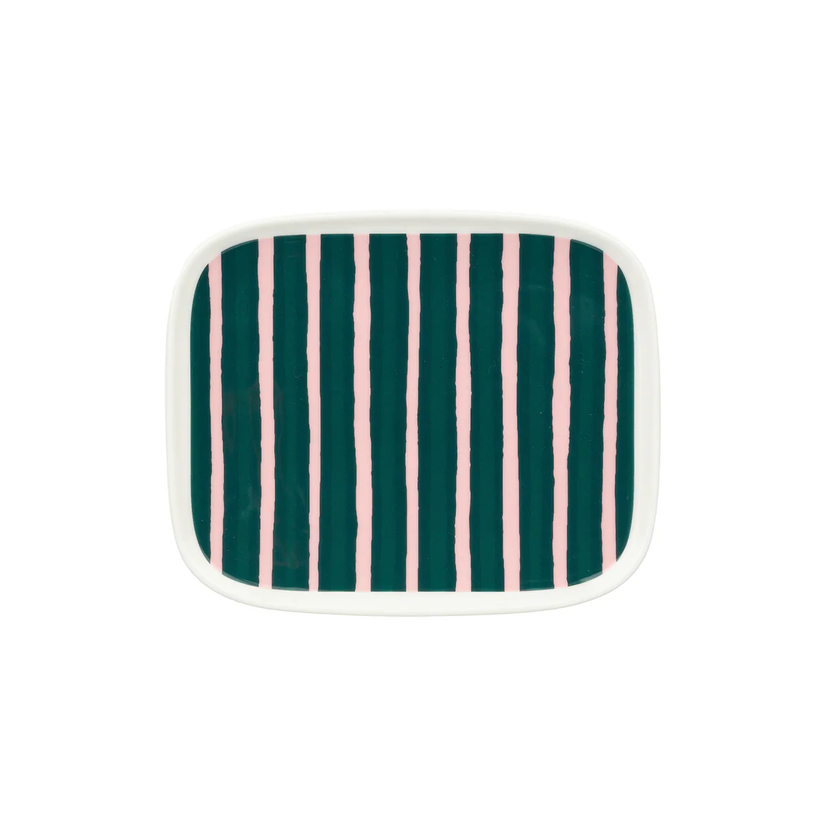 Marimekko Piccolo Forest Green / Pink Small Plate