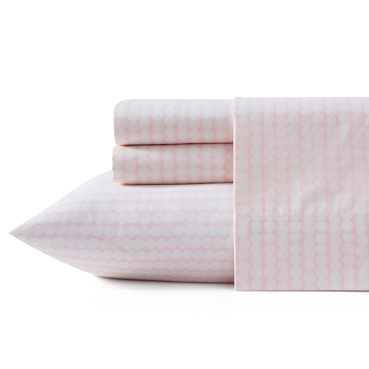 Marimekko Pikku Rasymatto Light Pink / Off White King Sheet Set