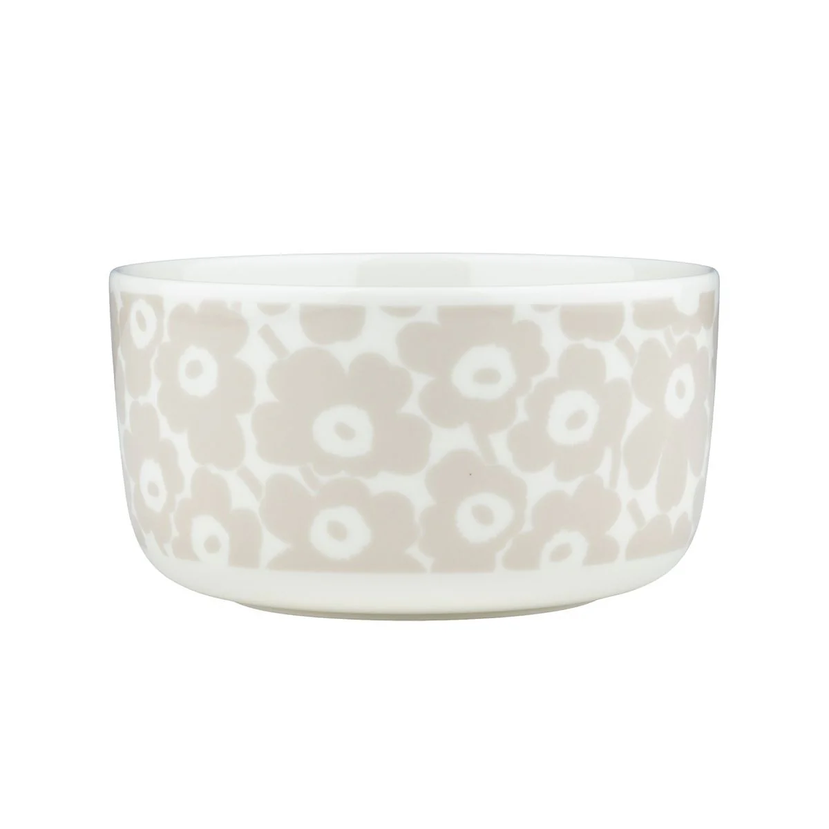 Marimekko Pikkuinen Unikko Sand / White Soup / Cereal Bowl