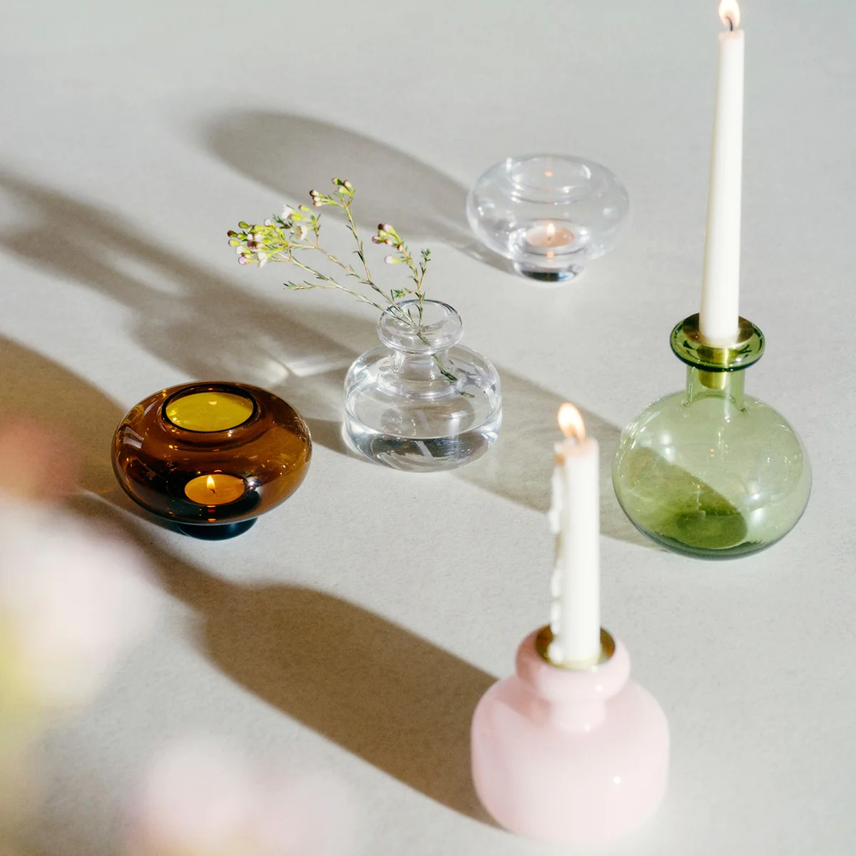 Marimekko Clear Puteli Candle Holder / Vase - Image 2