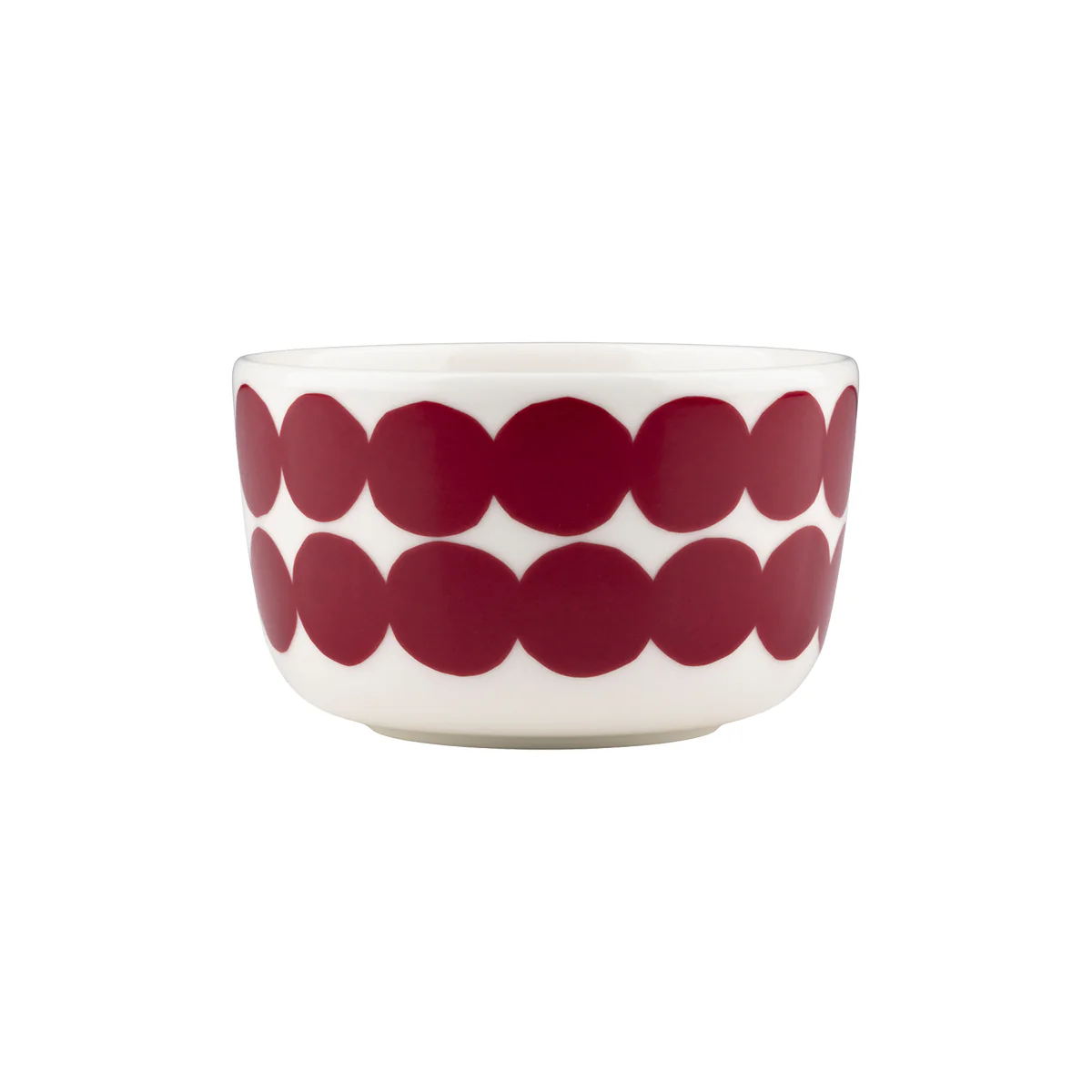 Marimekko Rasymatto Dark Red / White Dessert Bowl
