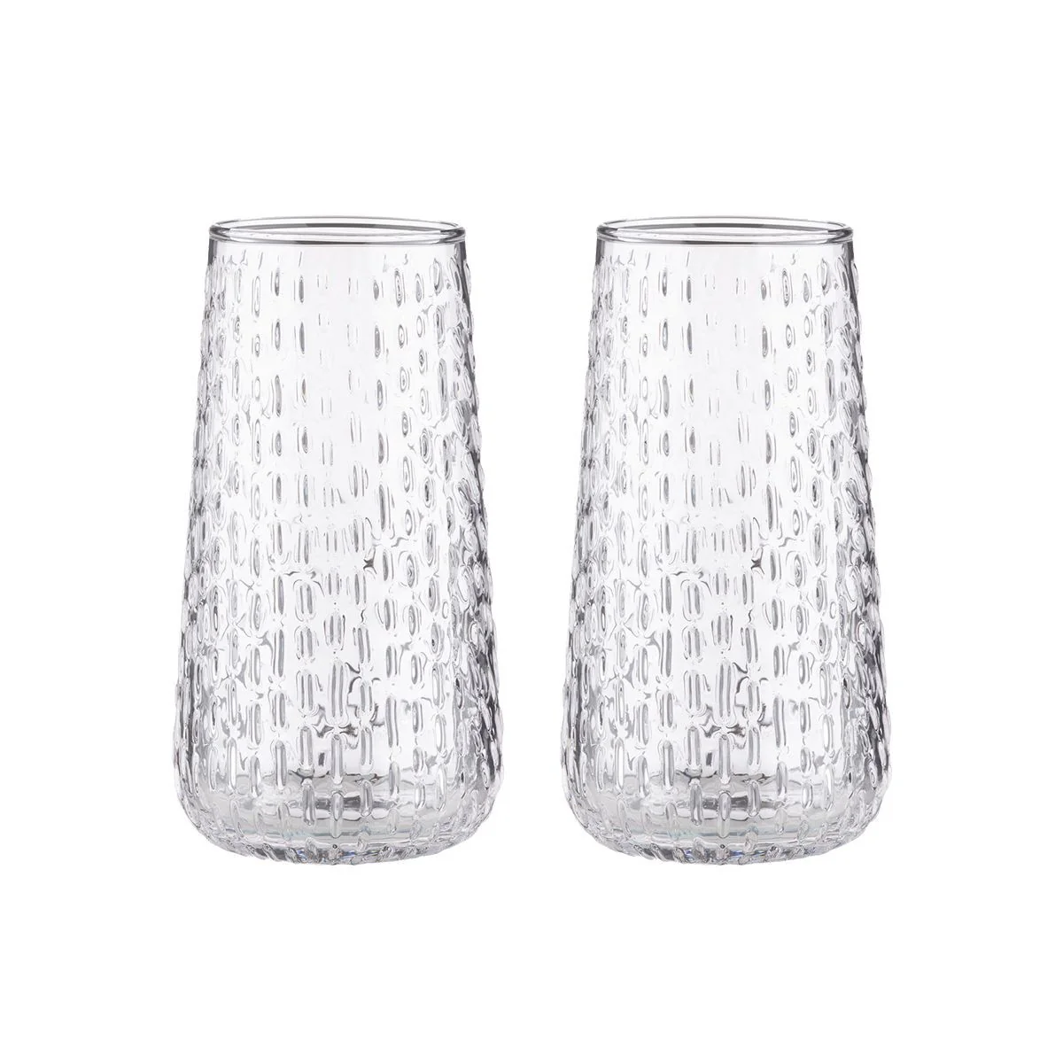 Marimekko Syksy Clear Glass Flutes - Set of 2