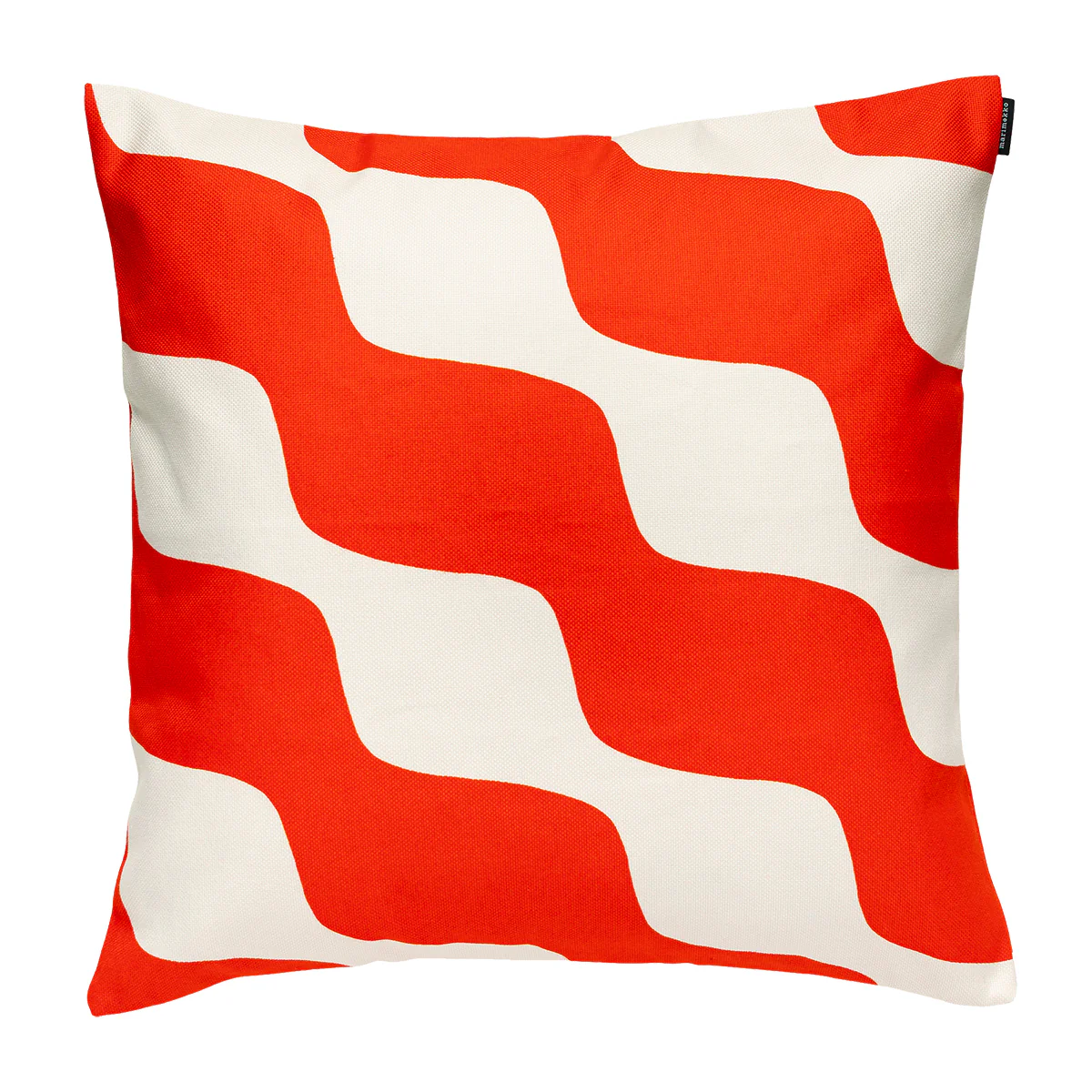 Marimekko Taifuuni Red / Off White Throw Pillow