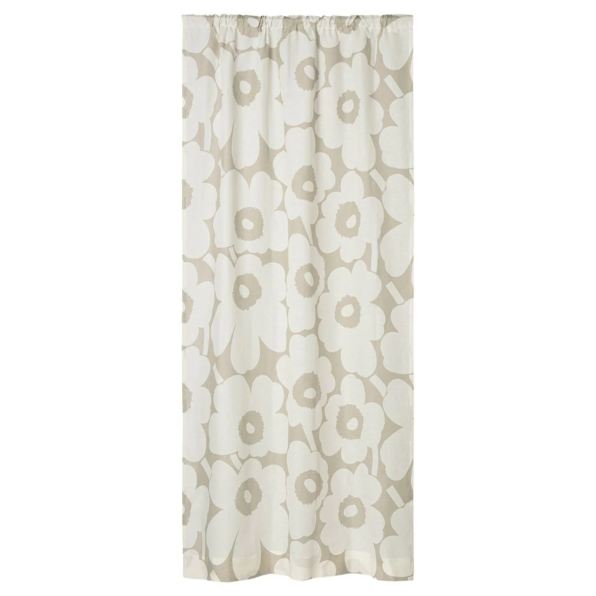 Marimekko Unikko Beige / Off White Ready-Made Curtain