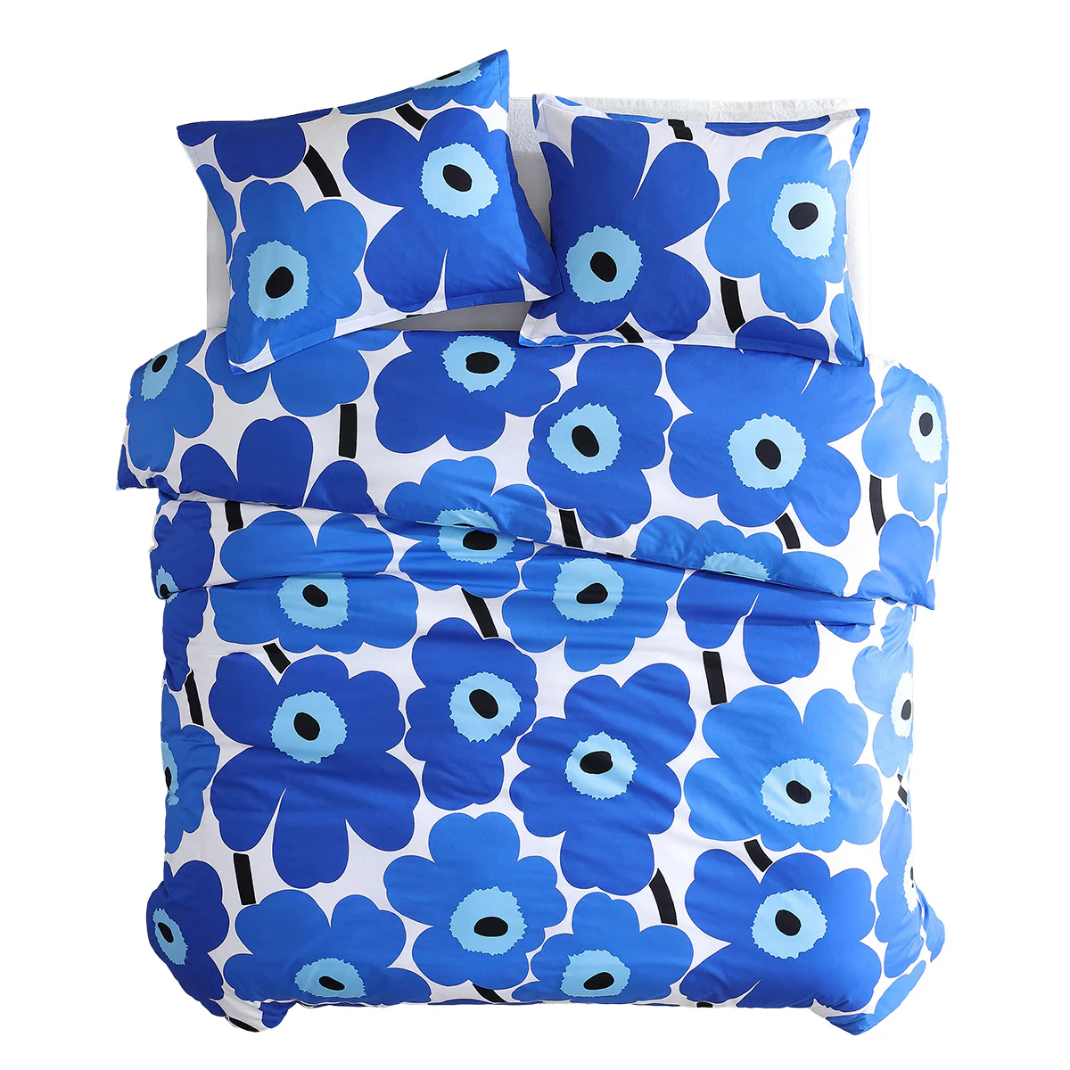 Marimekko Unikko Blue King Duvet Cover Set