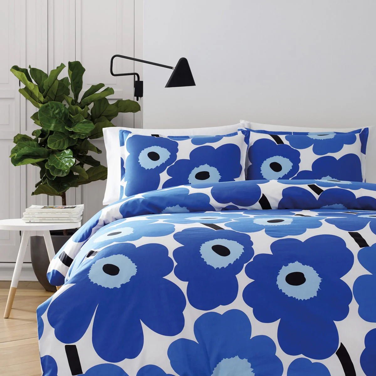 Marimekko Unikko Blue King Duvet Cover Set - Image 6