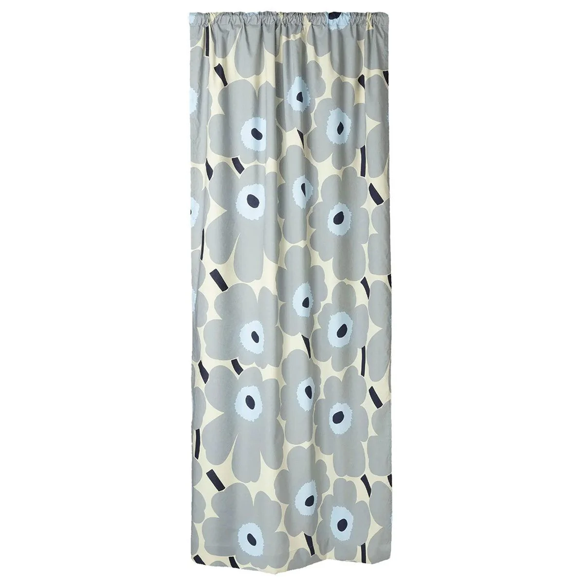 Marimekko Unikko Grey / Light Blue / Sand Ready-Made Curtain
