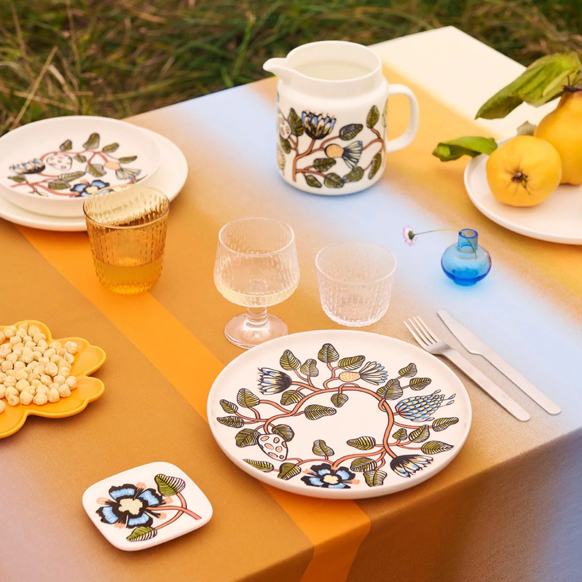 Marimekko Unikko Shape Saffron Yellow Salad Plate - Image 2