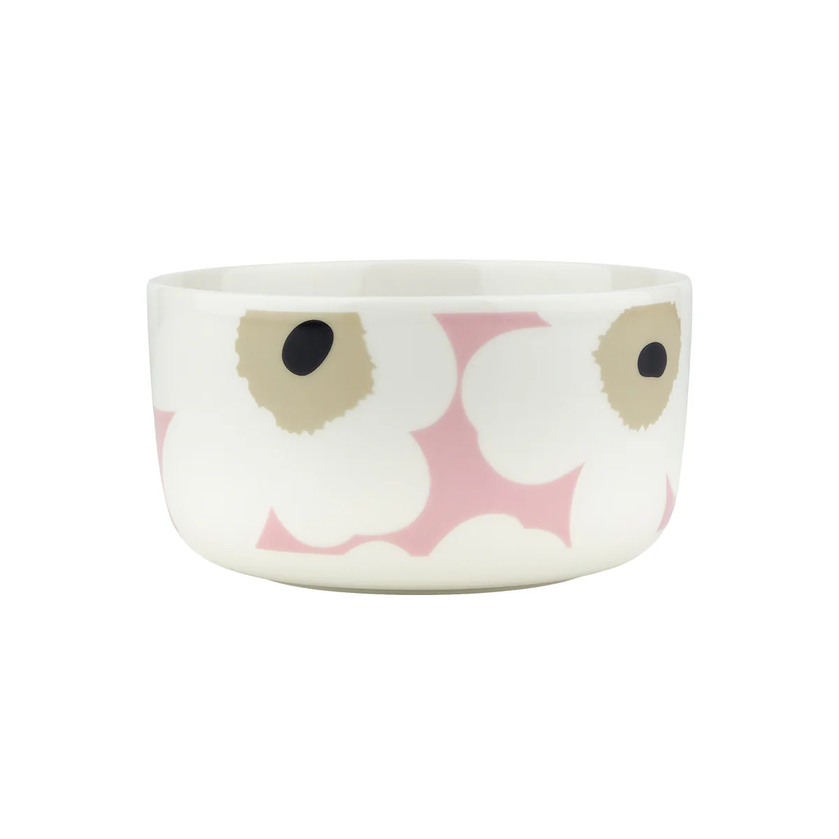 Marimekko Unikko White / Beige / Pink Soup / Cereal Bowl