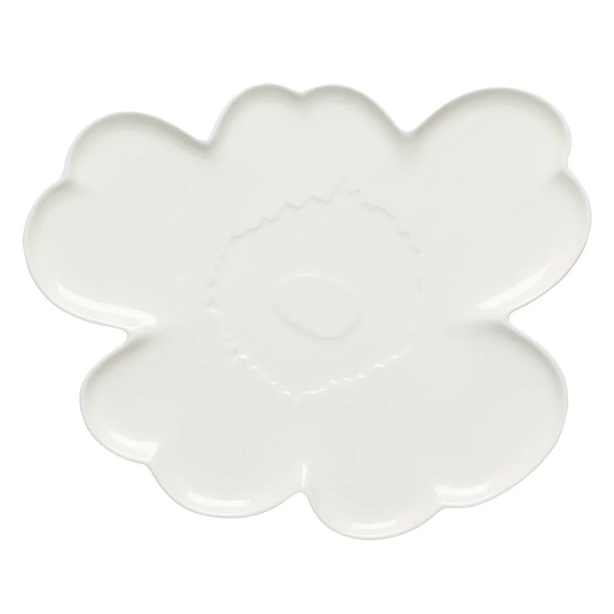 Marimekko Unikko White Serving Plate - Anniversary Edition