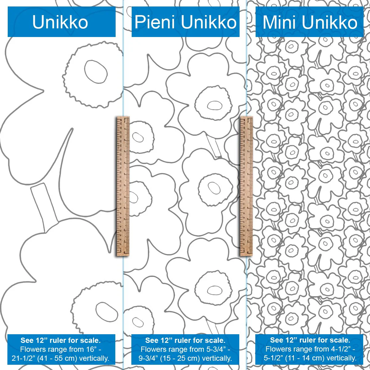 Marimekko Unikko Orange / Yellow Medium Weight Cotton Fabric - Image 3