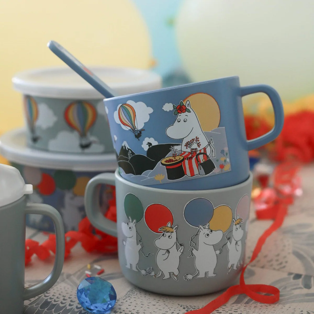 Moomin Festivities Grey Children's Mug - Image 3