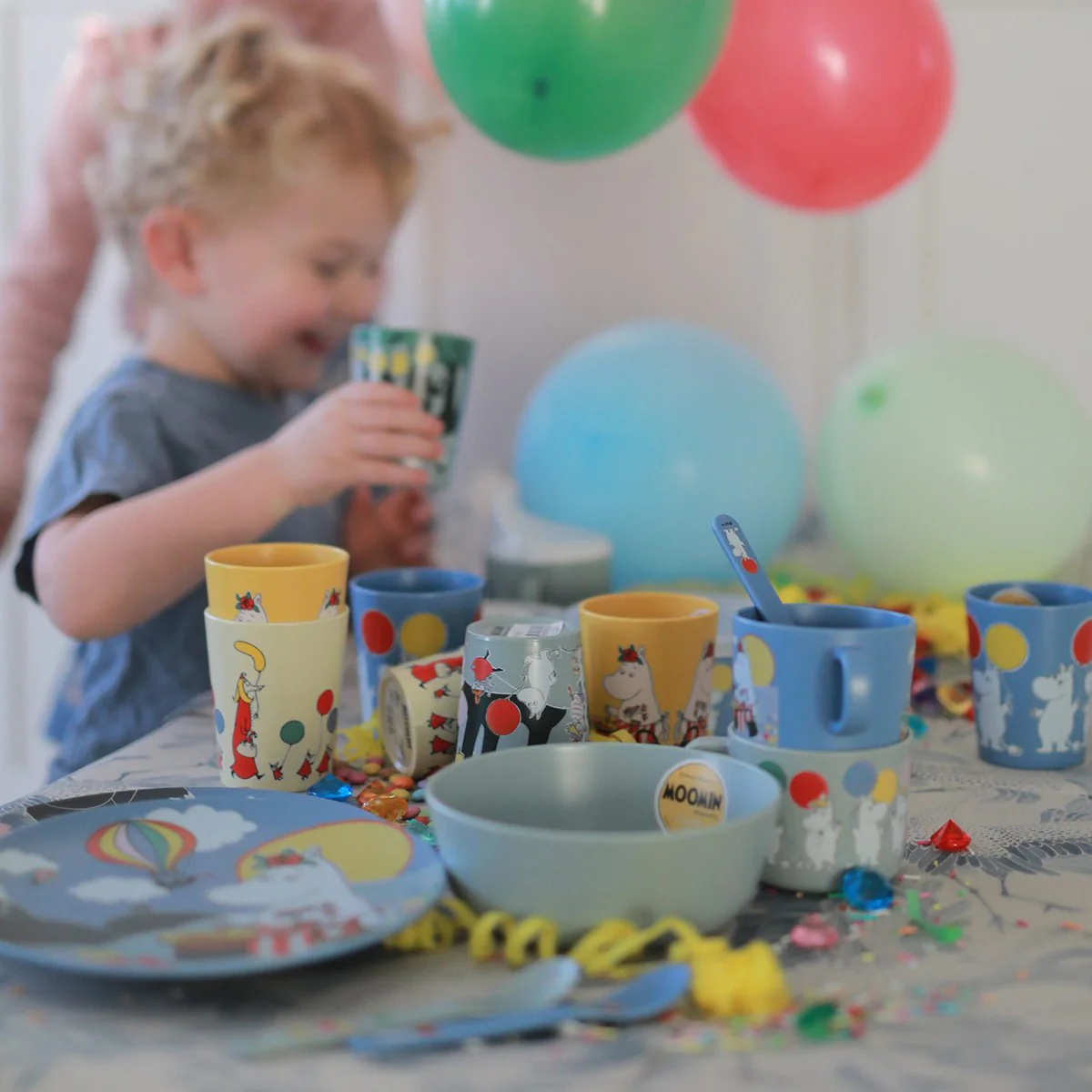 Moomin Festivities Blue / Multi Children's Mug - Image 4
