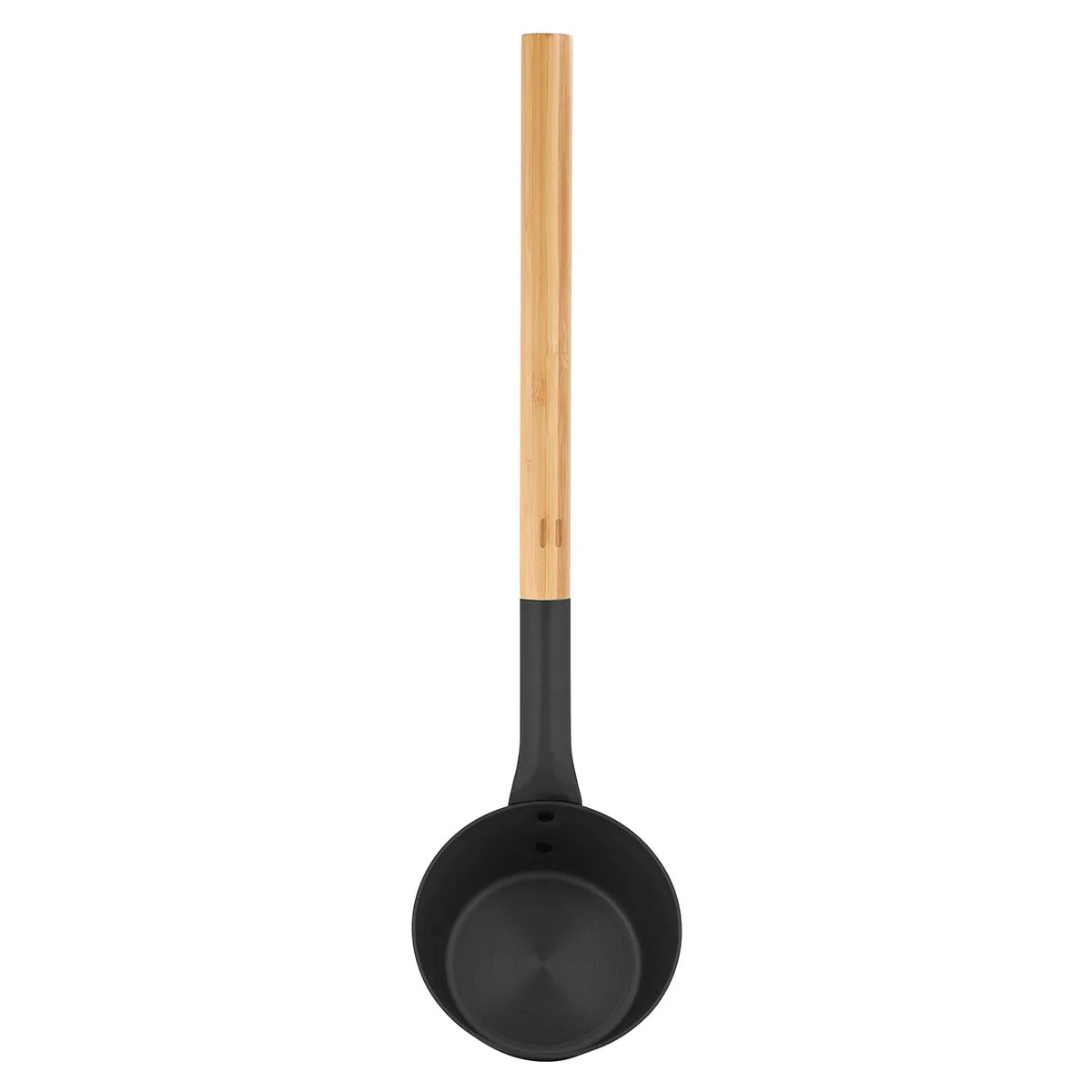 Rento Aluminum / Bamboo Black Sauna Ladle - Image 3