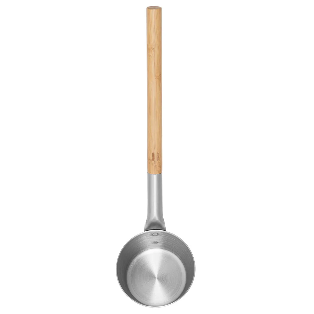 Rento Aluminum / Bamboo Silver Sauna Pail & Ladle Set - Image 5