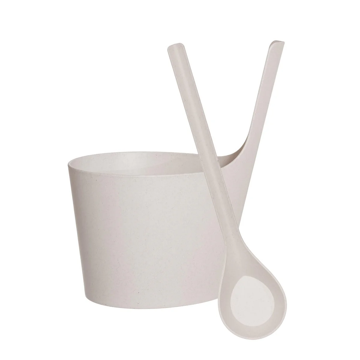 Rento Pisara Speckled Ivory Sauna Bucket & Ladle Gift Set