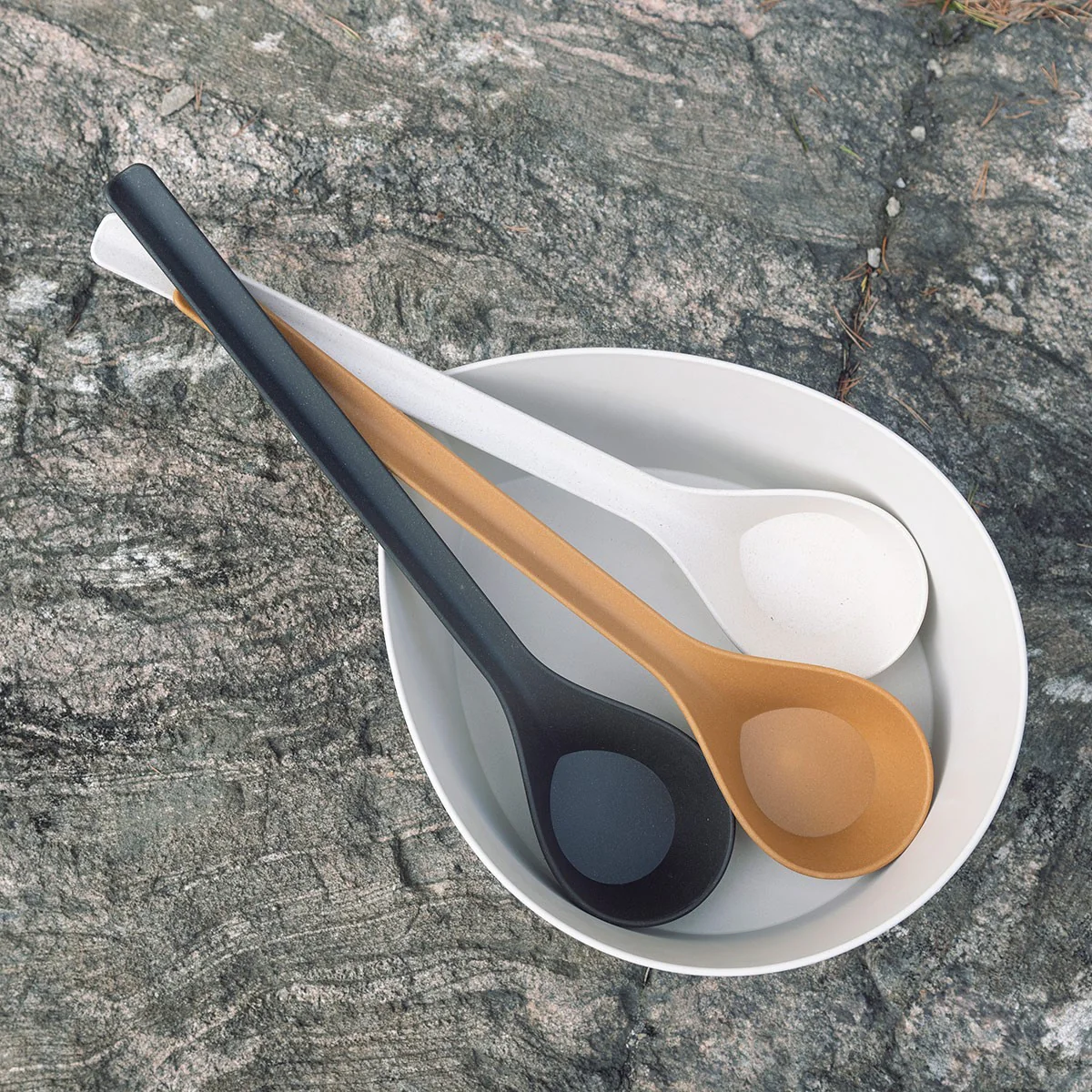 Rento Pisara Speckled Ivory Sauna Basin & Ladle Set - Image 2