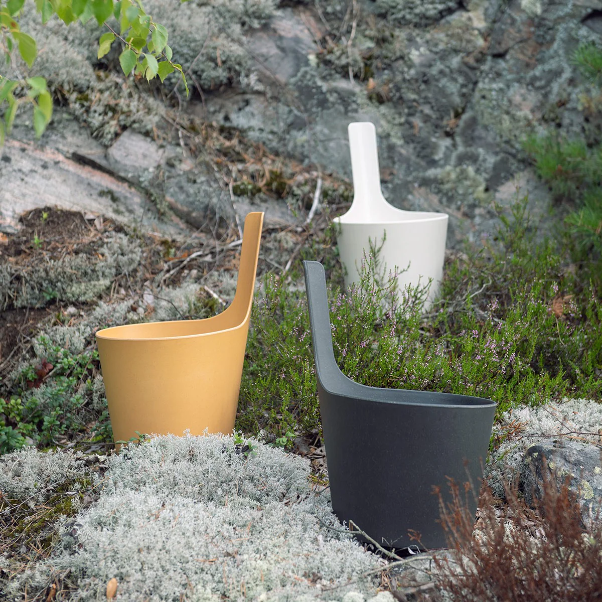 Rento Pisara Speckled Dark Grey Sauna Bucket - Image 3
